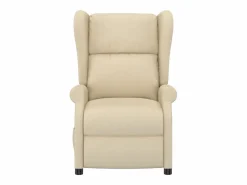 Sillón Relax|Sillón de salón | Silla | Sillón orejero reclinable eléctrico tela blanco SHL7818