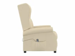 Sillón Relax|Sillón de salón | Silla | Sillón orejero reclinable eléctrico tela blanco SHL7818