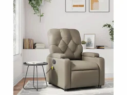 Sillón de salón | Silla | Sillón de masaje reclinable cuero sintético color capuchino SHL6533 Marru00f3n Online