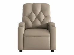 Sillón de salón | Silla | Sillón de masaje reclinable cuero sintético color capuchino SHL6533 Marru00f3n Online