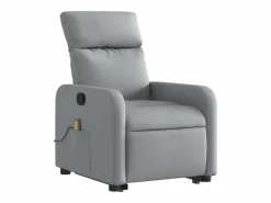 Sillón de salón | Silla | Sillón de masaje reclinable de pie de tela claro SHL5008 Gris Hot