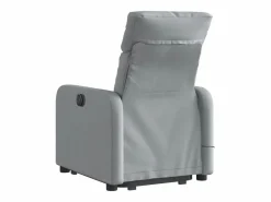 Sillón de salón | Silla | Sillón de masaje reclinable de pie de tela claro SHL5008 Gris Hot
