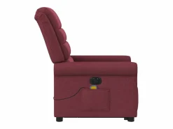 Sillón de salón | Silla | Sillón de masaje reclinable eléctrico tela tinto SHL7837 Rojo Online