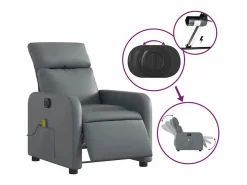 Sillón De Masaje|Sillón de salón | Silla | Sillón de masaje reclinable eléctrico cuero sintético SHL6325