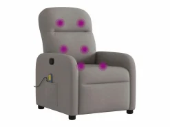 Sillón de salón | Silla | Sillón de masaje reclinable de tela gris taupé SHL2271^ Hot