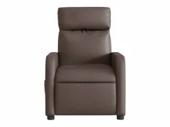 Sillón de salón | Silla | Sillón de masaje reclinable eléctrico cuero sintético marrón SHL8670^ Hot