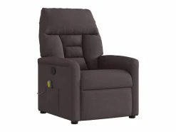 Sillón de salón | Silla | Sillón de masaje reclinable de tela marrón oscuro SHL7401^ Best