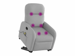 Sillón de salón | Silla | Sillón de masaje reclinable de pie de tela nube SHL7504 Gris Hot