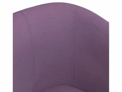 Sillón Estilo Cabriolet|Sillón de salón | Silla de relax con taburete tela morado SHL2462
