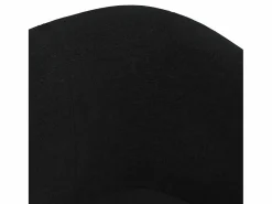 Sillón Estilo Cabriolet|Sillón de salón | Silla de relax con taburete tela negra SHL6234