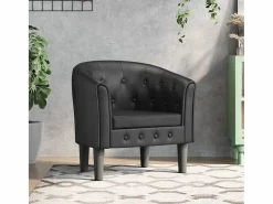 Sillón de salón cuero sintético SHL8232 Negro Sale