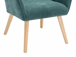 Sillón de tela azul pato. Estilo escandinavo. OSIMO^Vente-unique Best