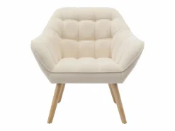 Vente-unique Sillón|Sillón Escandinavo|Sillón de tela de estilo escandinavo CASERTA