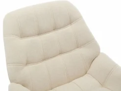 Vente-unique Sillón|Sillón Escandinavo|Sillón de tela estilo escandinavo capitoné LUOSTO