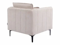 Vente-unique Sillón de tela color estilo contemporáneo TORMELDA Beige Discount
