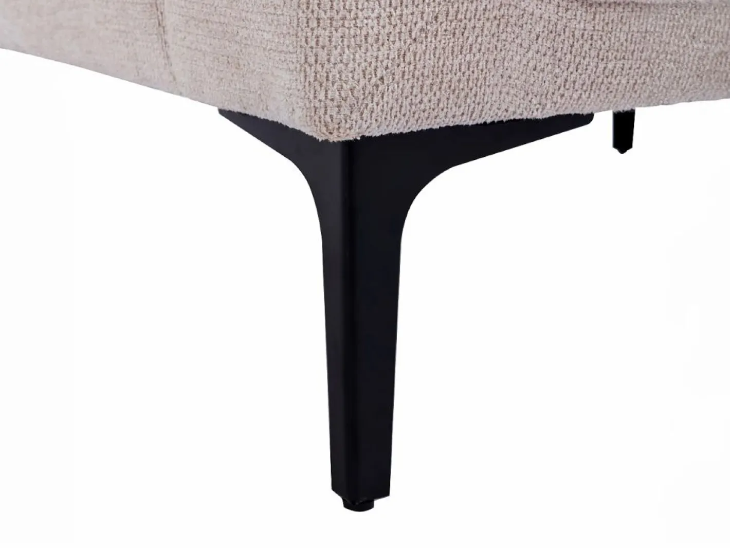 Vente-unique Sillón de tela color estilo contemporáneo TORMELDA Beige Discount