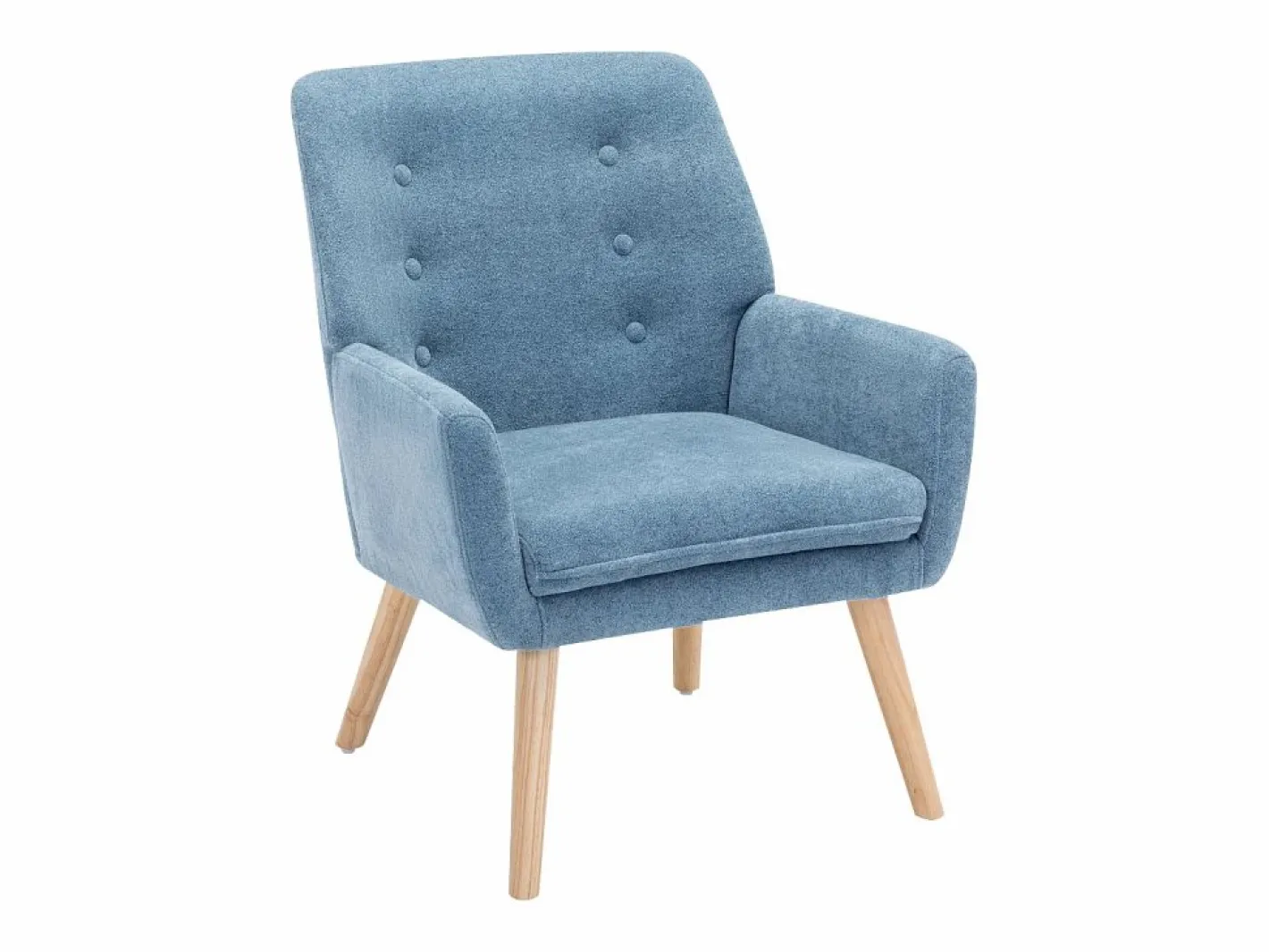 Sillón de tela de color . Estilo escandinavo. SERINO^Vente-unique Clearance