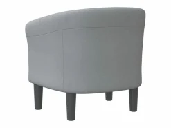 Clicnbuy Sillón Estilo Cabriolet|Sillón de tela claro