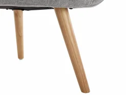 Vente-unique Sillón Escandinavo|Sillón|Sillón de tela estilo escandinavo capitoné LUOSTO