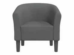 Clicnbuy Sillón de tela oscuro Gris Clearance