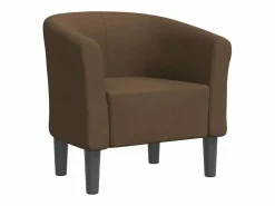 Sillón de tela marrón^vidaxl New