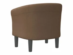 Clicnbuy Sillón de tela marrón Marru00f3n Sale