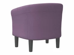 vidaxl Sillón Estilo Cabriolet|Sillón de tela morado