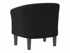 Sillón de tela negra^vidaxl Discount