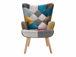 Vente-unique Sillón|Sillón de tela patchwork VATELY