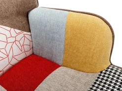 Vente-unique Sillón|Sillón de tela patchwork VATELY