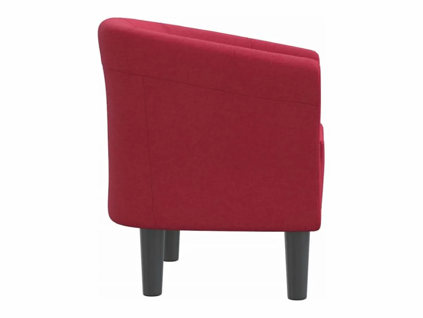 vidaxl Sillón Estilo Cabriolet|Sillón de tela tinto