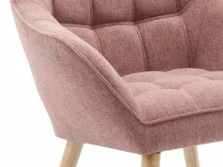 Sillón de tela jaspeada de estilo escandinavo CASERTA^Vente-unique Online