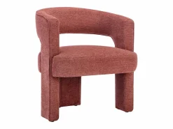 Vente-unique Sillón de tela texturizada color FONTANOVA Terracota Clearance