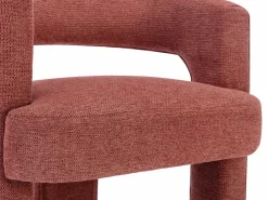 Vente-unique Sillón de tela texturizada color FONTANOVA Terracota Clearance