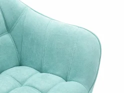 Vente-unique Sillón|Sillón Escandinavo|Sillón de tela verde agua acolchado. Estilo escandinavo. CASERTA
