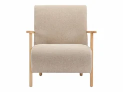 Vente-unique Sillón|Sillón Escandinavo|Sillón de tela y madera . Estilo contemporáneo. JULOMO
