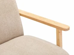 Vente-unique Sillón|Sillón Escandinavo|Sillón de tela y madera . Estilo contemporáneo. JULOMO