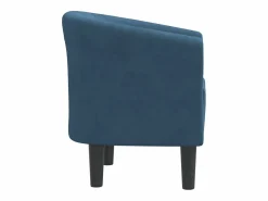 Clicnbuy Sillón Estilo Cabriolet|Sillón de terciopelo oscuro