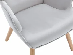 Vente-unique Sillón Escandinavo|Sillón de terciopelo capitoné. Estilo escandinavo. VATELY