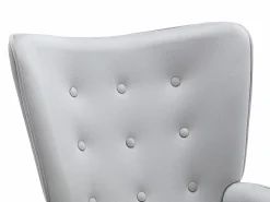 Vente-unique Sillón Escandinavo|Sillón de terciopelo capitoné. Estilo escandinavo. VATELY