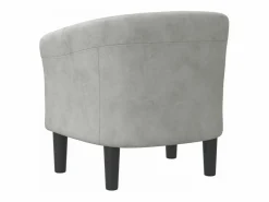 vidaxl Sillón de terciopelo Gris claro Sale