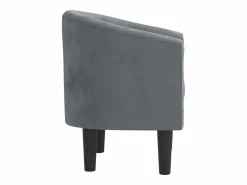 vidaxl Sillón Estilo Cabriolet|Sillón de terciopelo oscuro