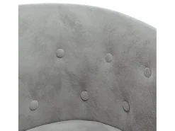 Sillón de terciopelo claro^Clicnbuy Sale
