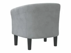 Clicnbuy Sillón de terciopelo oscuro Gris Sale