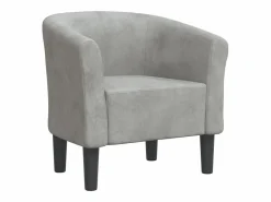 Sillón de terciopelo claro^Clicnbuy Best