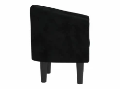 vidaxl Sillón de terciopelo Negro Hot