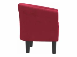 Clicnbuy Sillón de terciopelo tinto Rojo Outlet