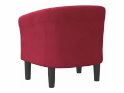 Clicnbuy Sillón de terciopelo tinto Rojo Outlet