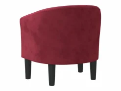 vidaxl Sillón Estilo Cabriolet|Sillón de terciopelo tinto