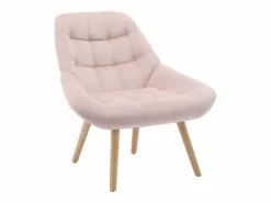 Vente-unique Sillón Escandinavo|Sillón de terciopelo estilo escandinavo capitoné LUOSTO